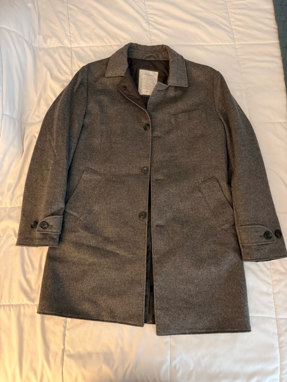 J. Hilburn Loro Piana Italian Wool/Cashmere Topcoat
